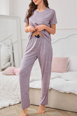 3 Piece Lounge Set Cardigan Top Pants