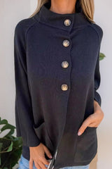 Mock Collar Loose Jacket