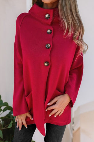 Mock Collar Loose Jacket