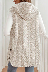 Plush Hooded Sleeveless Vest