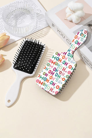 Ho Ho Ho Bright Christmas Print Air Cushion Comb