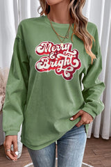 Merry & Bright Sequin Sweatshirt