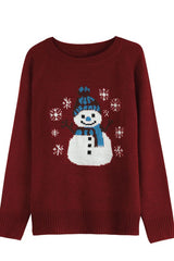 Snowman Knitted Top