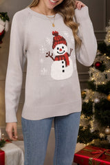 Snowman Knitted Top
