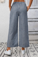 Striped Cropped Pants