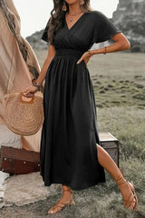 Leisure V-neck Maxi Dress