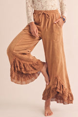 Romantic Lace Mineral Wash Whisper Wide Leg Pants