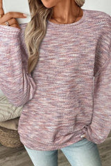Waffle Loose Long Sleeve Top