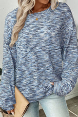 Waffle Loose Long Sleeve Top