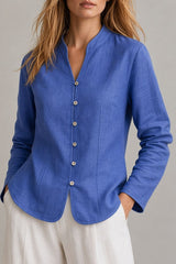 Slimming And Fashionable Long Sleeve Top