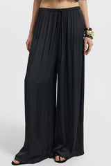 Elastic Waist Wide Leg Palazzo Pants