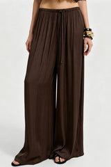 Elastic Waist Wide Leg Palazzo Pants