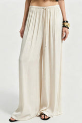 Elastic Waist Wide Leg Palazzo Pants