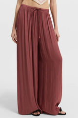 Elastic Waist Wide Leg Palazzo Pants
