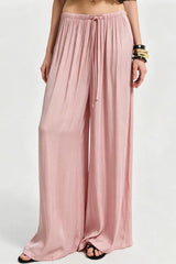 Elastic Waist Wide Leg Palazzo Pants