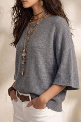 Loose And Slimming Round Neck Sweater
