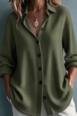 Waffle Button Top