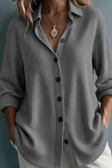Waffle Button Top