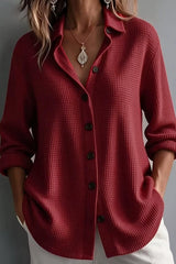 Waffle Button Top