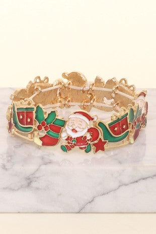 Christmas Santa Sleigh Bracelet