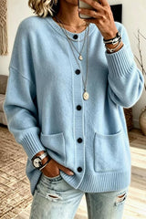 Button Up Pocket Knit Cardigan