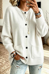 Button Up Pocket Knit Cardigan
