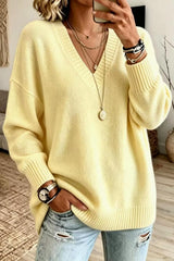 V-neck Knit Sweater