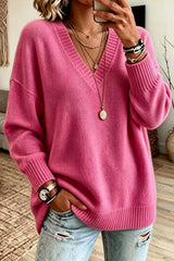 V-neck Knit Sweater