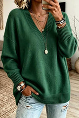 V-neck Knit Sweater