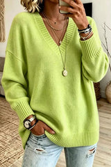 V-neck Knit Sweater