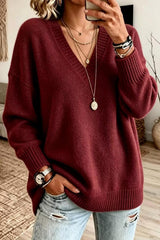 V-neck Knit Sweater