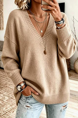 V-neck Knit Sweater