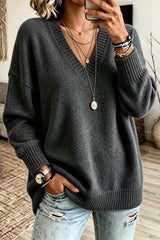 V-neck Knit Sweater