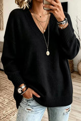 V-neck Knit Sweater