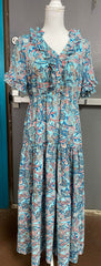 Paisley Boho Tiered Maxi Dress