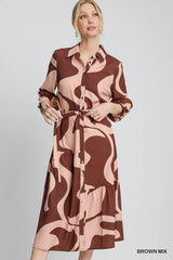 Button Down Midi Dress