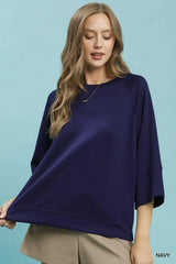 Luxeknit On-The-Go 3/4 Raglan Sleeve Top