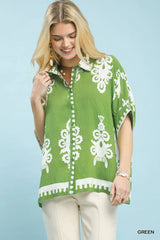 Abstract Print Top