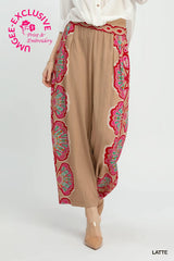 Print Wide Leg Palazzo Pants