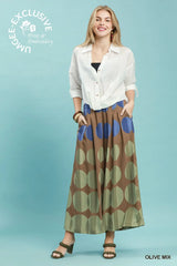 Oversized Dot Print Wide Leg Pants