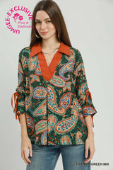 UMGEE Mix Paisley Print Top