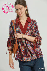 UMGEE Mix Paisley Print Top