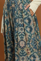 Bohemian Floral Print Wide Leg Pants