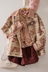 Geometric Print Jacket
