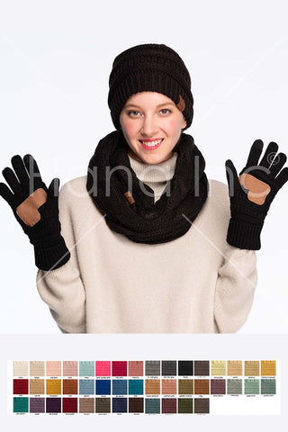 C.C Knitted Touch Screen Gloves