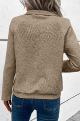 Textured Kangaroo Pocket Sweatshirt