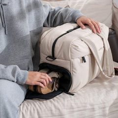 Travel Duffel Weekender Bag Quilted Nylon Puffer