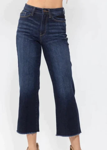 Judy Blue Cropped Wide Leg