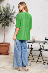 DEAR SCARLETT Kelly Green Breeze Top