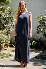 Textured Maxi Dress